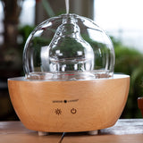 Hand Blown Glass & Wood Diffuser