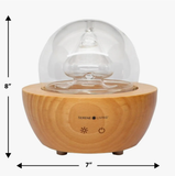 Hand Blown Glass & Wood Diffuser