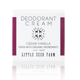 Natural Deodorant aluminum free Cedar Vanilla