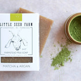 Matcha & Argan Goat Milk Soap front view