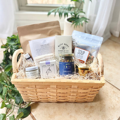 Postpartum gift basket