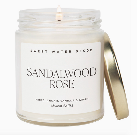 Sandalwood Rose Soy Candle