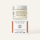 Deodorant cream jar with packaging on a white background